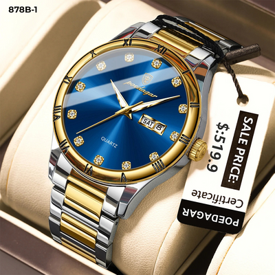 878-1 POEDAGAR METAL CALENDARIO HOMBRE
