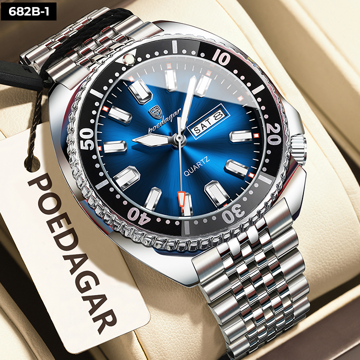 682-1 POEDAGAR METAL CALENDARIO HOMBRE