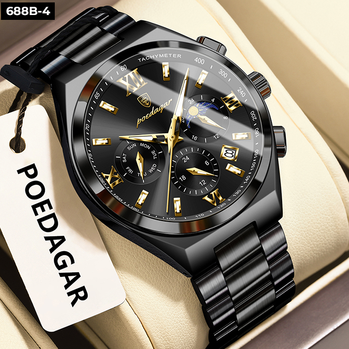 688-4 POEDAGAR METAL CRONOGRAFO HOMBRE