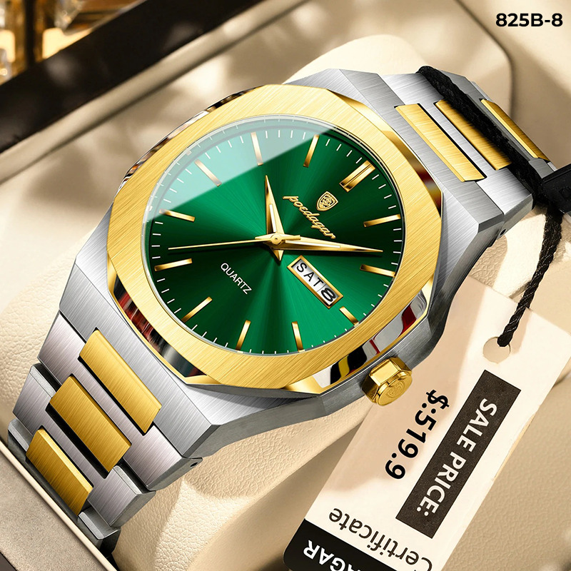 825-8 POEDAGAR METAL CALENDARIO HOMBRE