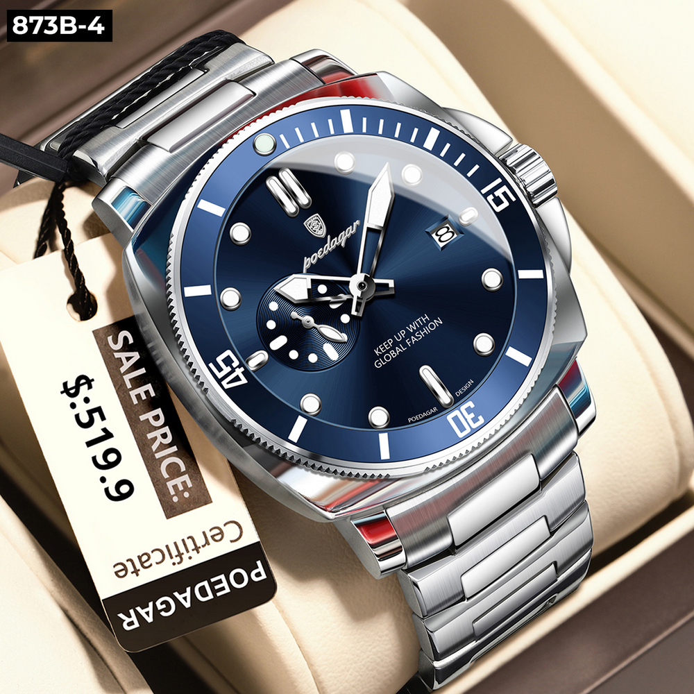 873-4 POEDAGAR METAL CALENDARIO HOMBRE