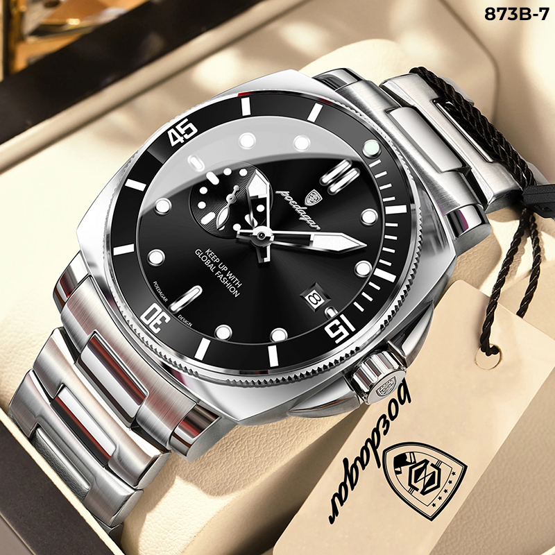 873-7 POEDAGAR METAL CALENDARIO HOMBRE