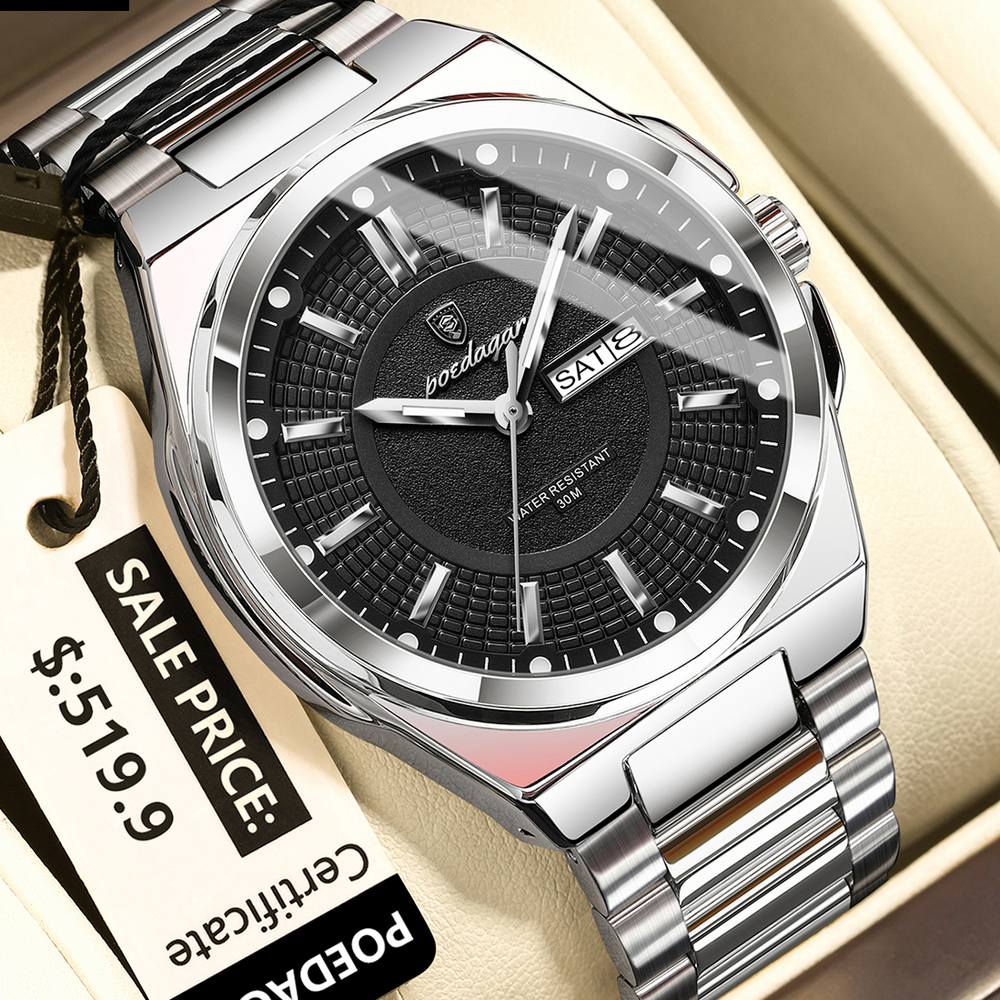 896-5 POEDAGAR METAL CALENDARIO HOMBRE